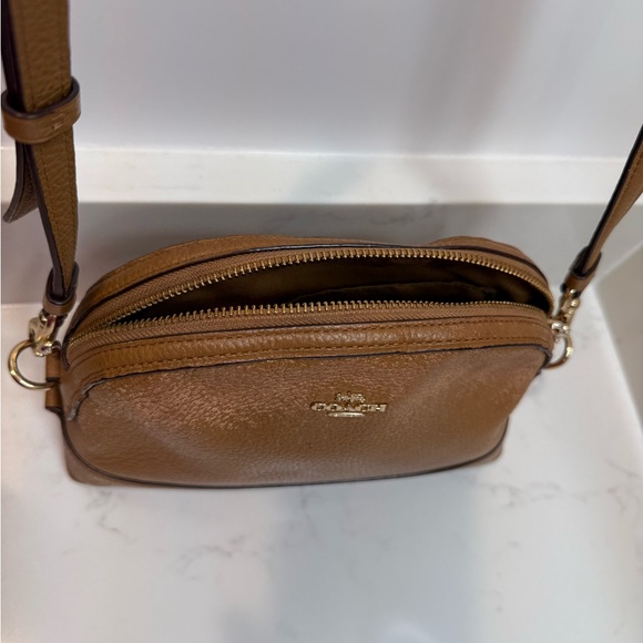 Coach Tan Leather Crossbody Bag - Picture 2 of 8